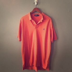 Orange Ralph Lauren polo